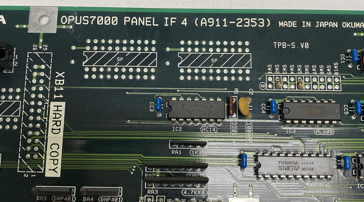 Used OKUMA,E4809-770-103-A,CONTROL BOARD OPUS 7000 PANEL