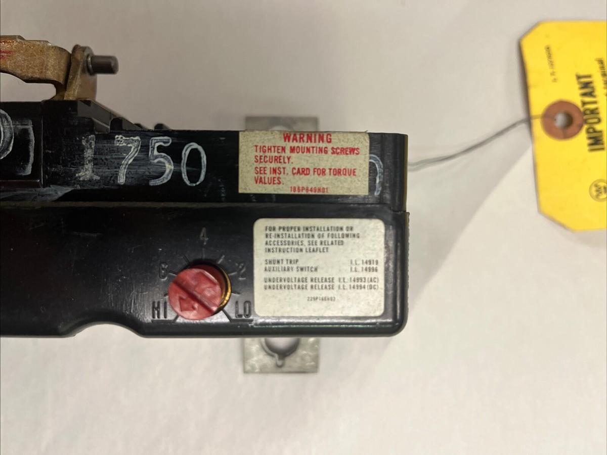 WESTINGHOUSE,475D581G12,AB DE-ION CIRCUIT BREAKER TRIP UNIT 350A