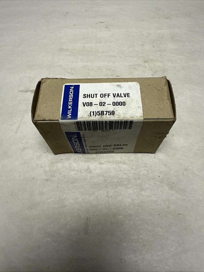 Used Wilkerson,V08-02-0000,Shut Off Valve