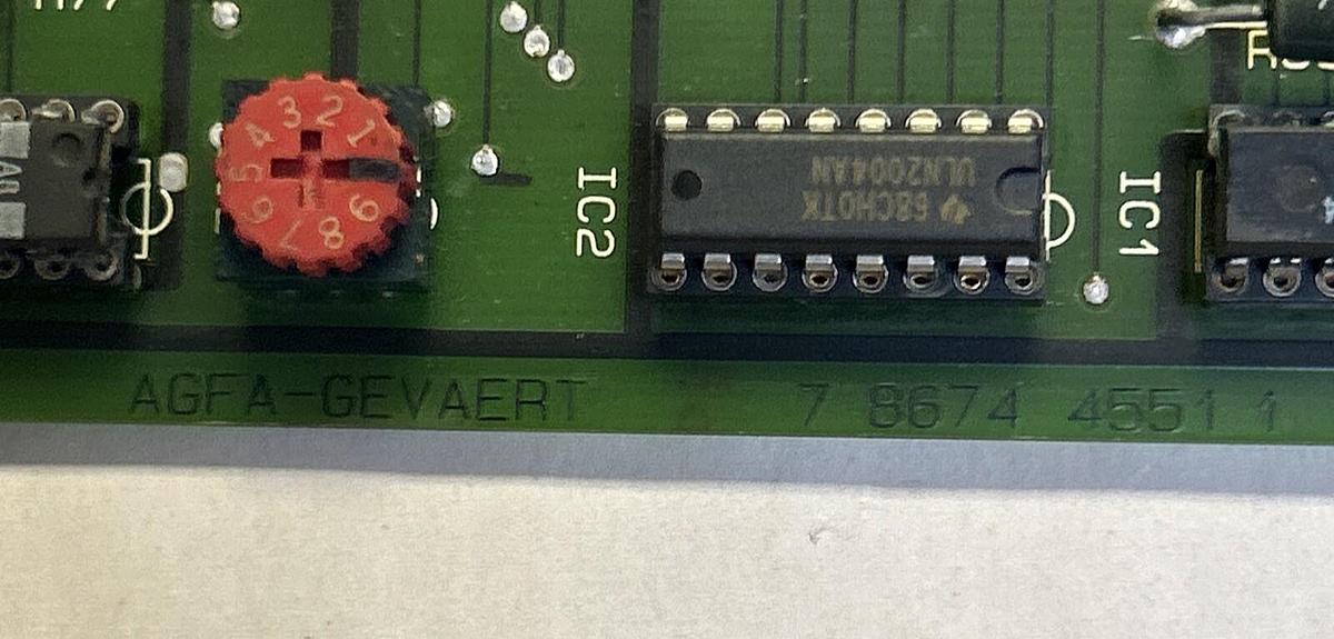 Used AGFA-GEVAERT,L8.8674.4550.1,CIRCUIT BOARD