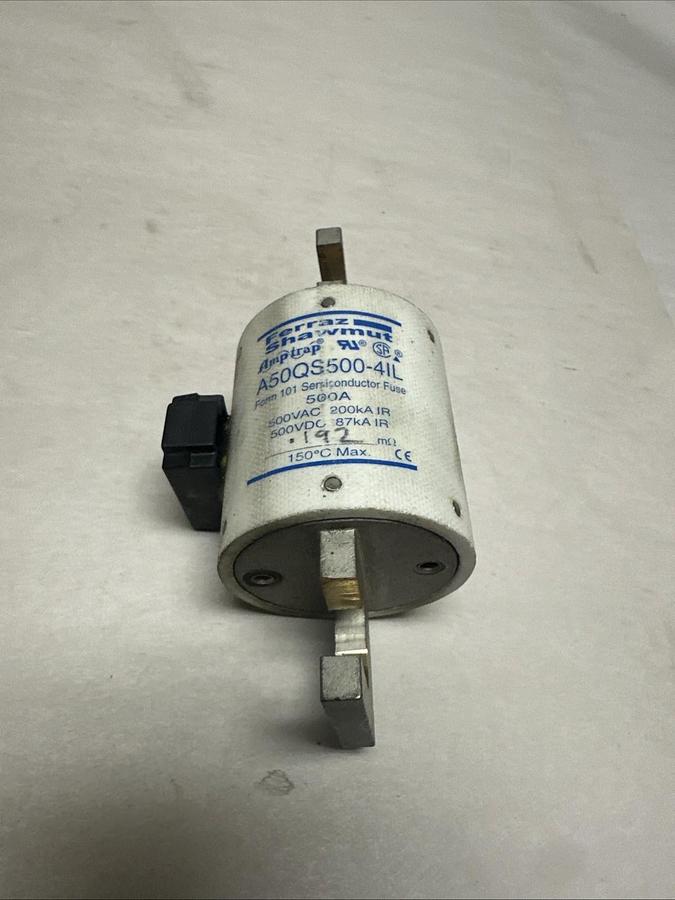 Used Ferraz Shawmut,A50QS500-4IL,500 Amp Semi-Conductor Fuse