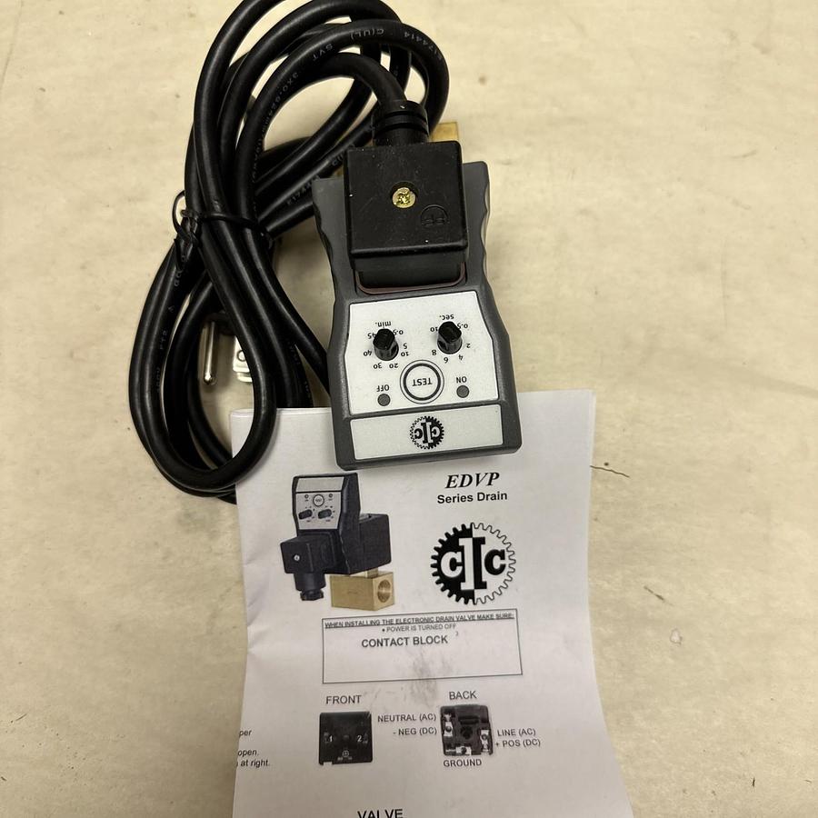 CIC,EDVP-1/4,Electric Drain Valve 1/4" NPT 115VAC 230PSI