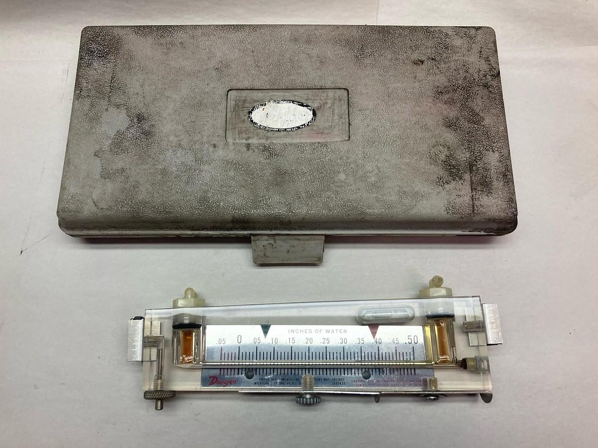 Dwyer,0.05-0.50 Inches,Inclined Vertical Manometer 10/77