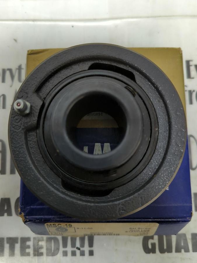 SEALMASTER,MSC-19,BALL BEARING CARTRIDGE UNIT 1-3/16 INCH BORE NOS