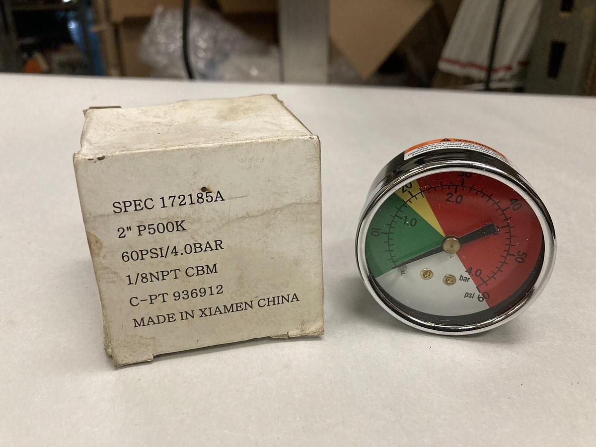 Used Wilkerson,172185A,Pressure Gauges 2 Inch 1/8NPT