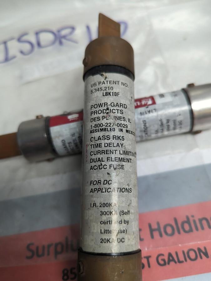 Used LITTELFUSE,IDSR100,INDICATOR 100 AMP FUSE LOT OF 2 PRE-OWNED