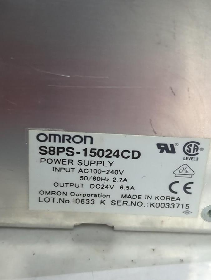 Used OMRON,S8PS-15024CD,POWER SUPPLY PRE-OWNED