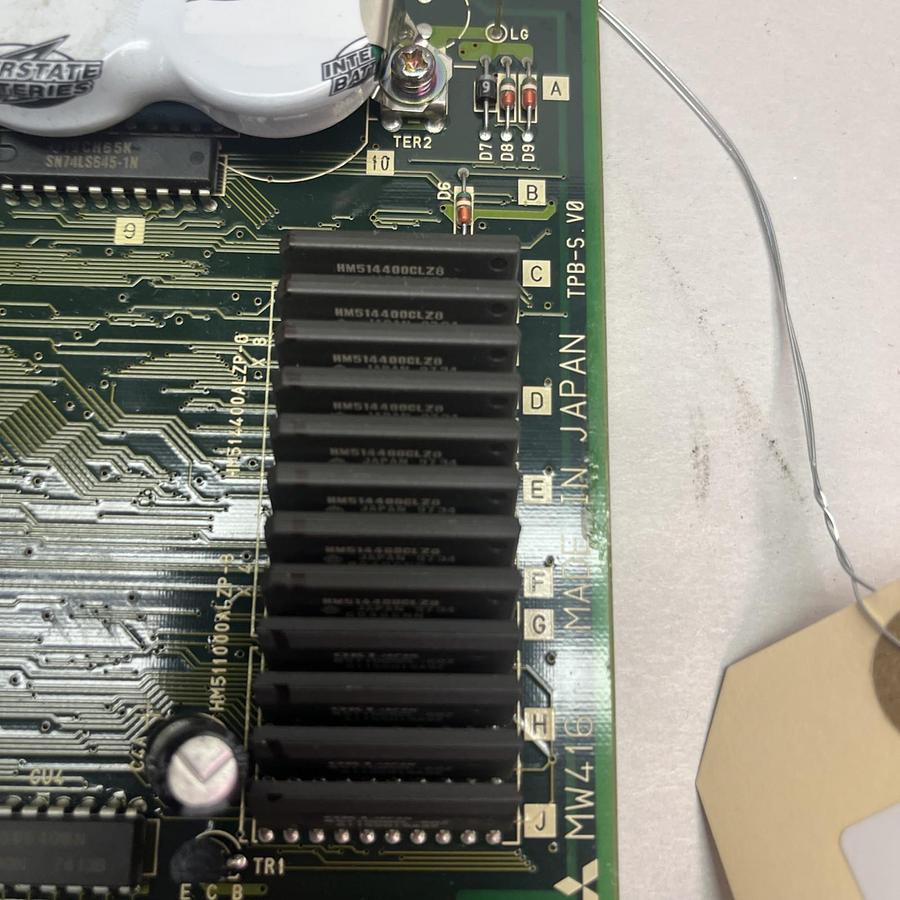 Used MITSUBISHI,MW416D-BN634A750G51,SER A CIRCUIT BOARD MW416