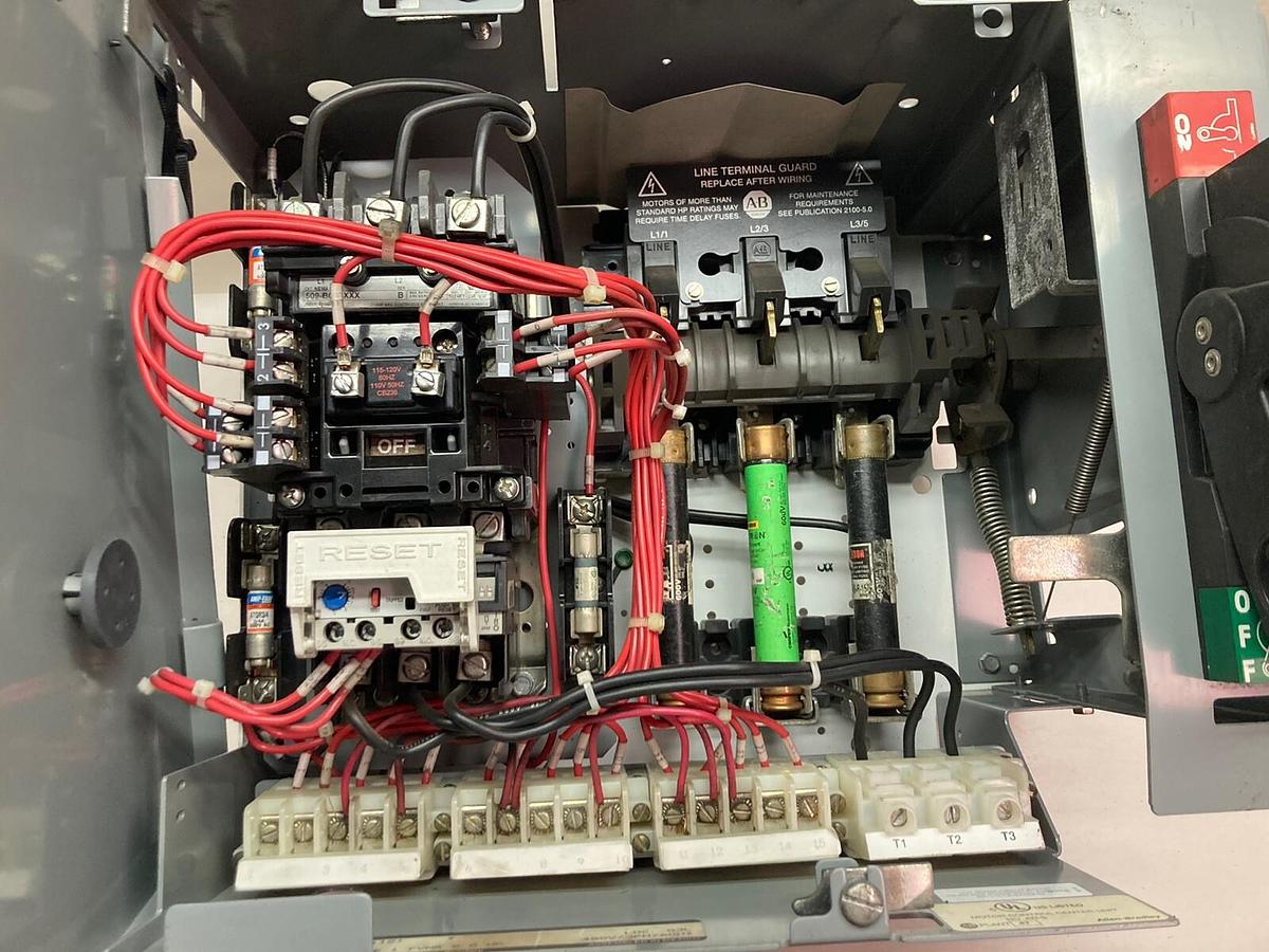 Used Allen-Bradley,2100 2112,Size 1 Fused MCC 12 Inch Starter Bucket