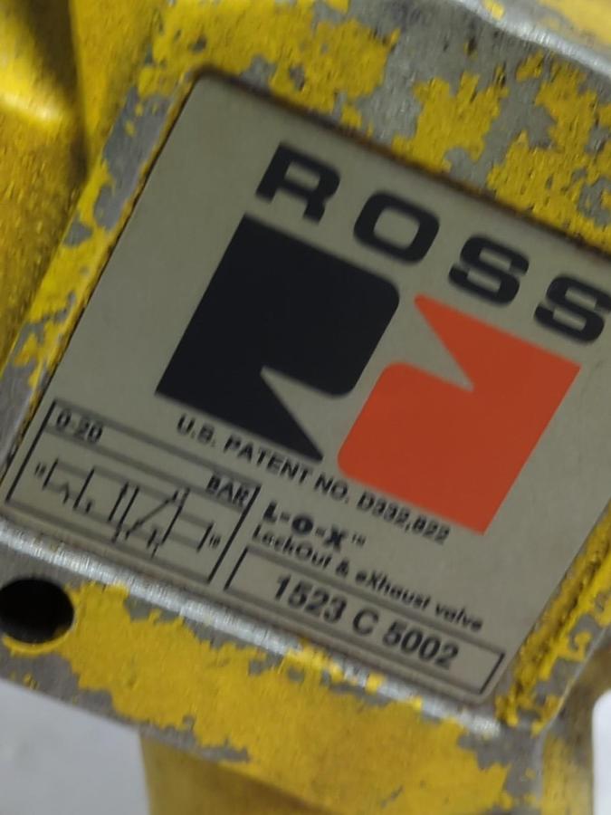 Used ROSS,1523 C 5002,SAFETY LOCK OT VALVE USED