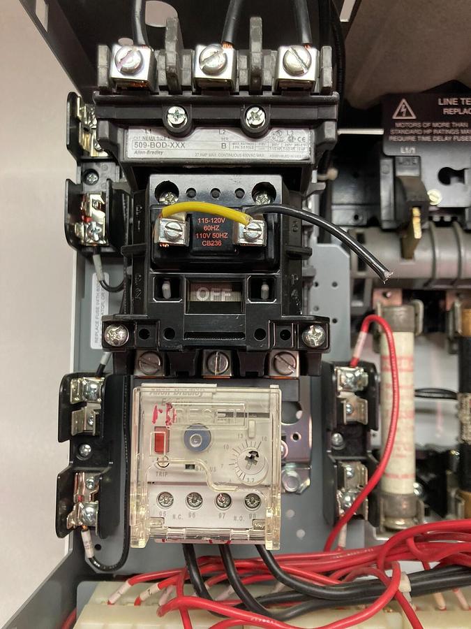 Used Allen-Bradley,2100 2112,Size 1 Fused MCC 12 Inch Starter Bucket