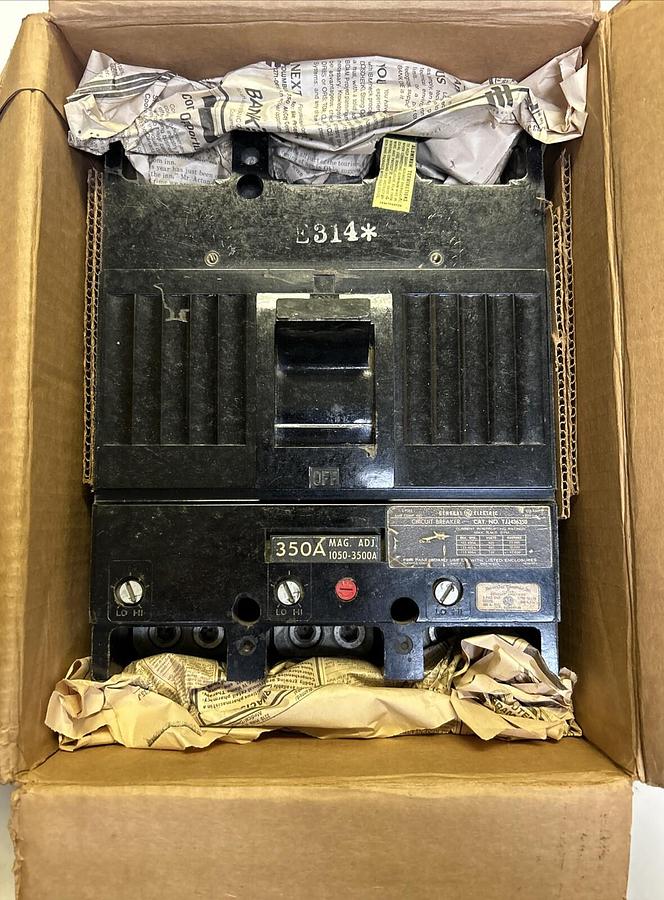 Used GENERAL ELECTRIC,TJJ436350,CIRCUIT BREAKER 350A 600V 3P