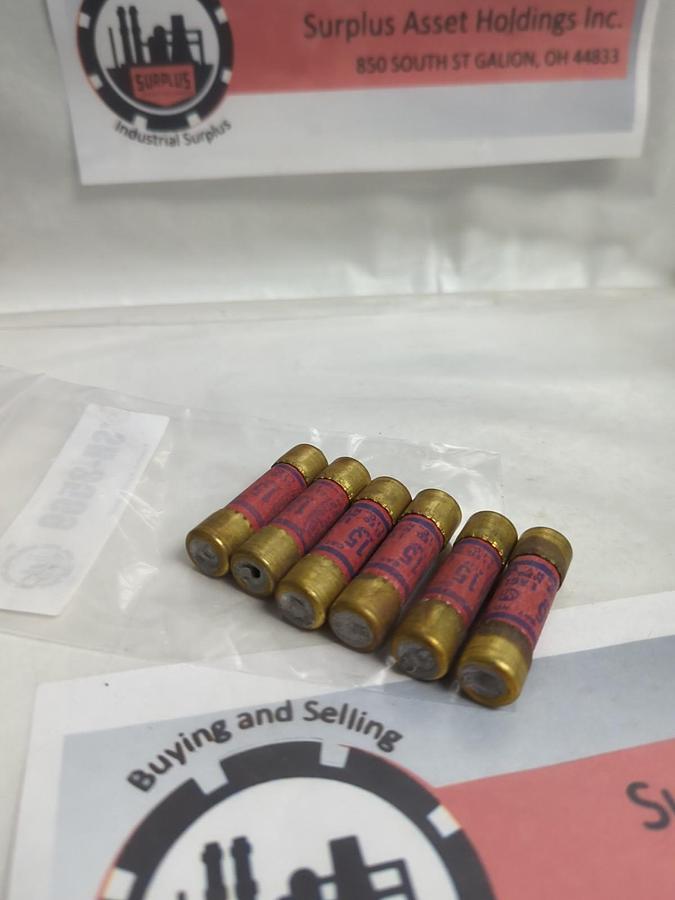 Used EAGLE,655,15 AMP FUSE LOT OF 5 PRE-OWNED