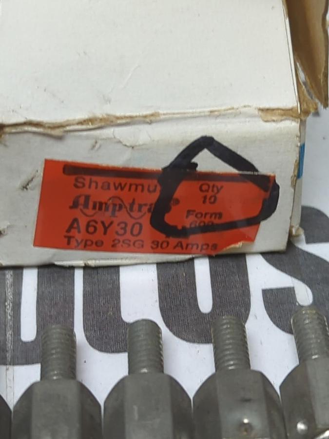 GOULD SHAWMUT,A6Y30,TYPE 2SG 30 AMP FUSES BOX OF 10 NOS