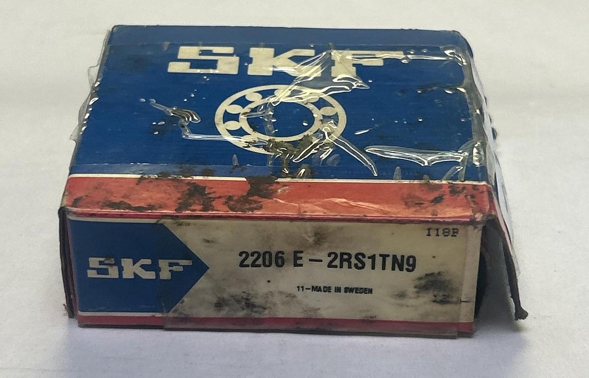 SKF,2206 E-2RS1TN9,RUBBER SEALED BALL BEARING NOS