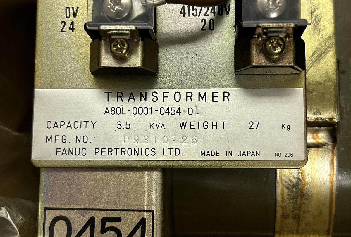 FANUC,A80L-0001-0454-03,LINE REACTOR TRANSFORMER 3.5KVA NEW