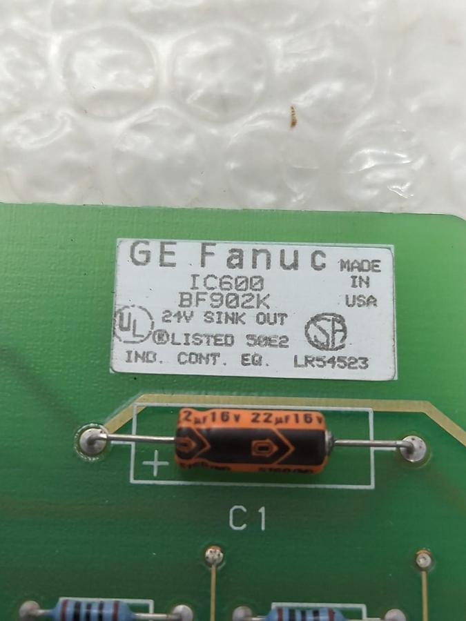 Used GE,IC600BF902K,SINK OUTPUT CIRCUIT BOARD 24V PRE-OWNED