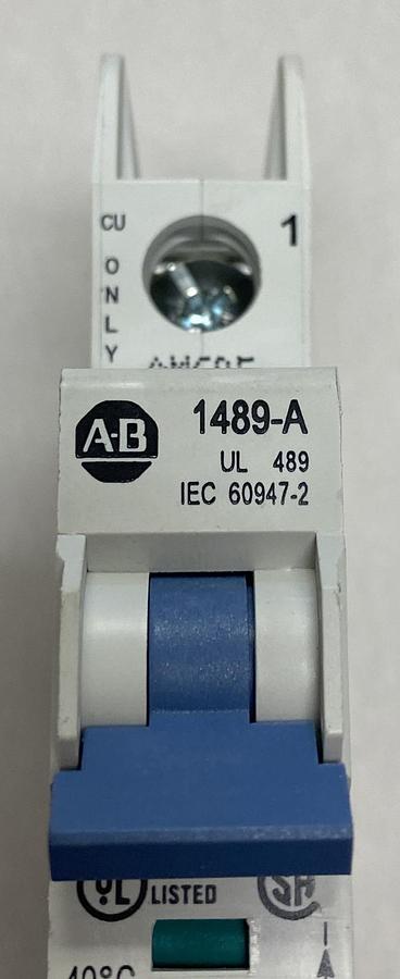 ALLEN BRADLEY,1489-A1C200,CIRCUIT BREAKER 20A 1 POLE 240/415V NEW NO BOX