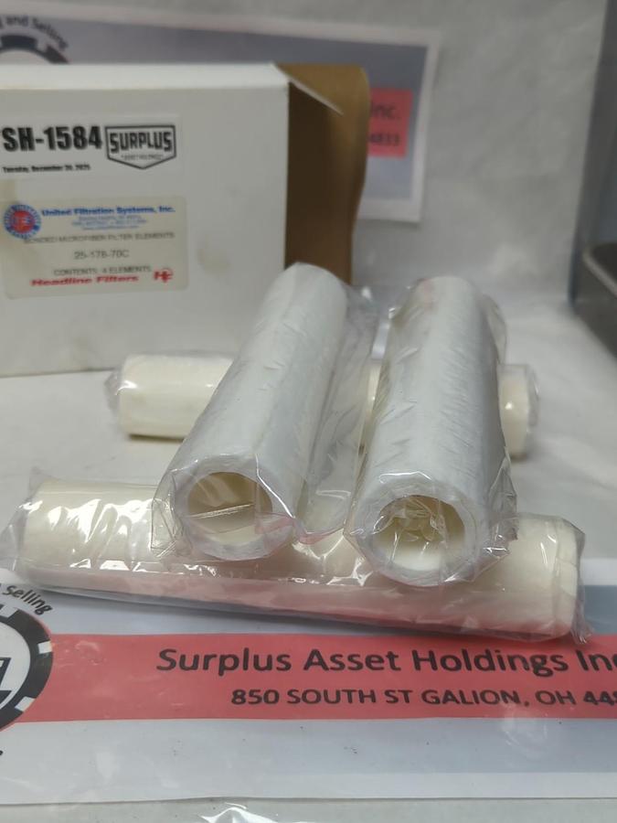 UNITED FILTRATION,25-178-70C,BONDED MICROFIBER FILTER ELEMENT PACK OF 4 NOS