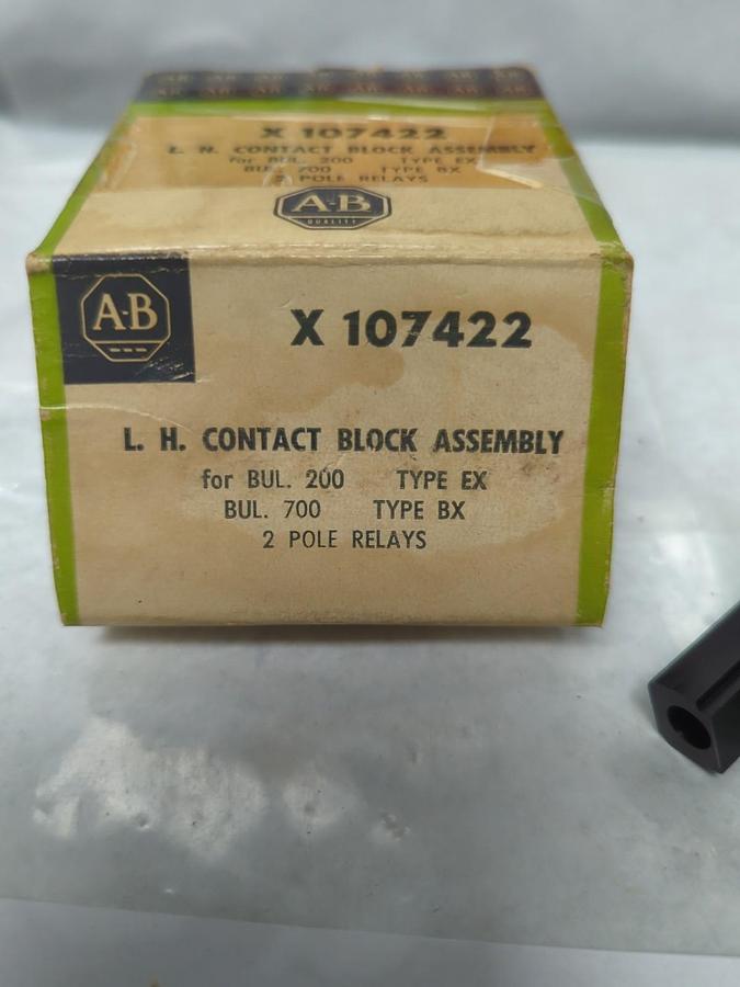 ALLEN BRADLEY,X-107422,L.H. CONTACT BLOCK ASSEMBLY NOS