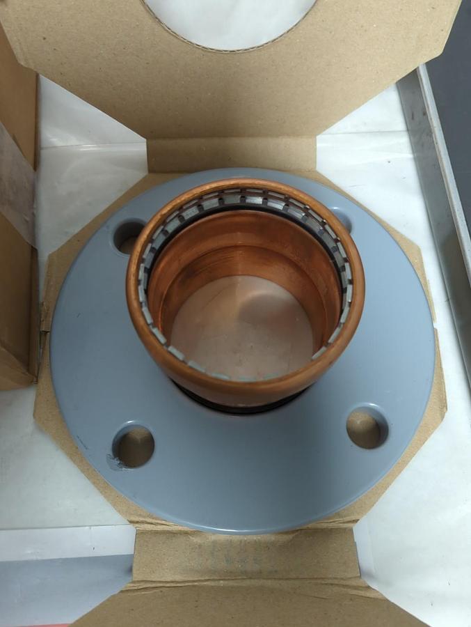 JUNGWOO METAL IND.,50314,LEAD FREE ADAPTER FLANGE 4-BOLT 3 INCH NOS