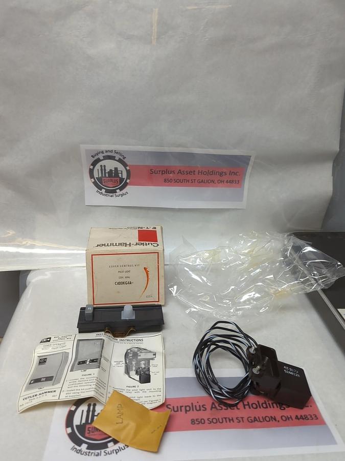 CUTLER-HAMMER,C400KG4A,COVER CONTROL KIT PILOT LIGHT 120V 60HZ NOS