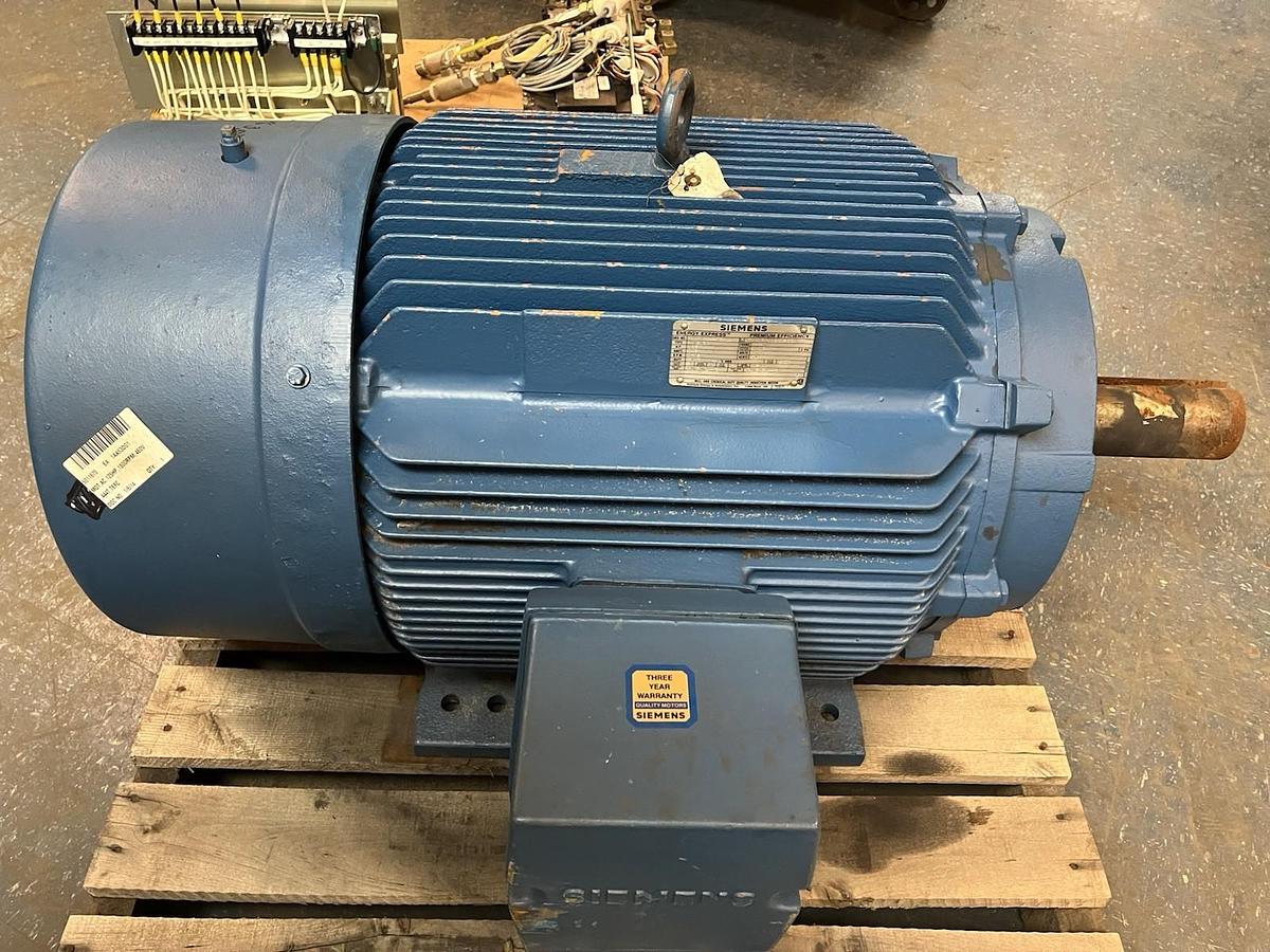 Used SIEMENS,RGZESD,ENERGY EXPRESS 125HP MOTOR 1785RPM 460V 3PH 444T