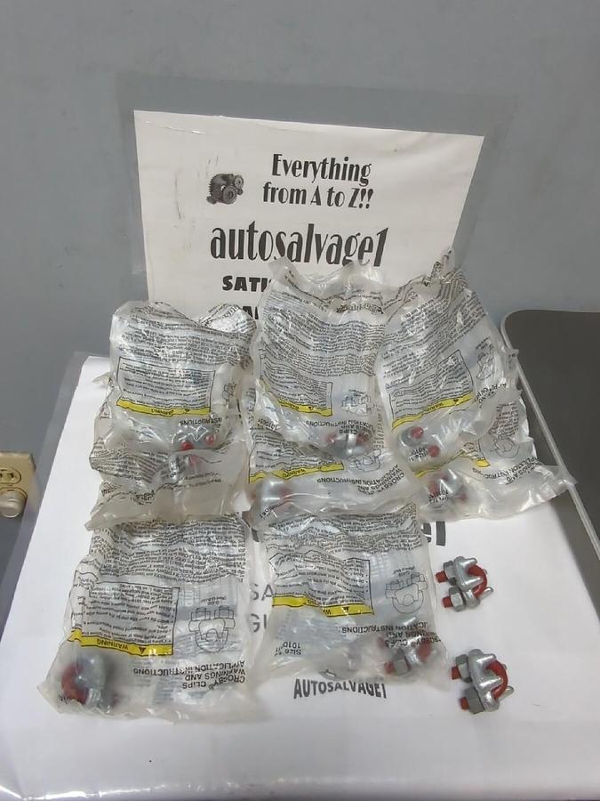 CROSBY,G-450, 1/4 IN RED U-BOLT CABLE CLAMP LOT OF 10 NOS