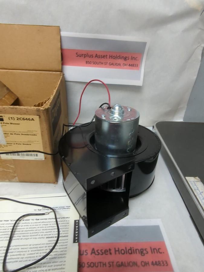DAYTON,2C646A,SHADED POLE BLOWER 12VDC 1/35HP NOS