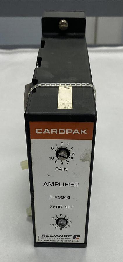 Used RELIANCE,0-49046,CARDPAK AMPLIFIER MODULE REFURBISHED