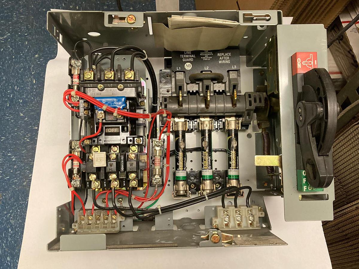 Used Allen-Bradley,2100 2112B,Size 1 Fused MCC 12 INCH Starter Bucket