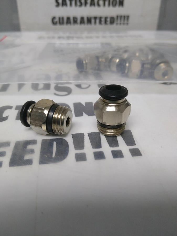 UNBRANDED,61761185,TUBE STRAIGHT MALE CONNECTOR 6MMX1/4 IN LOT OF 9