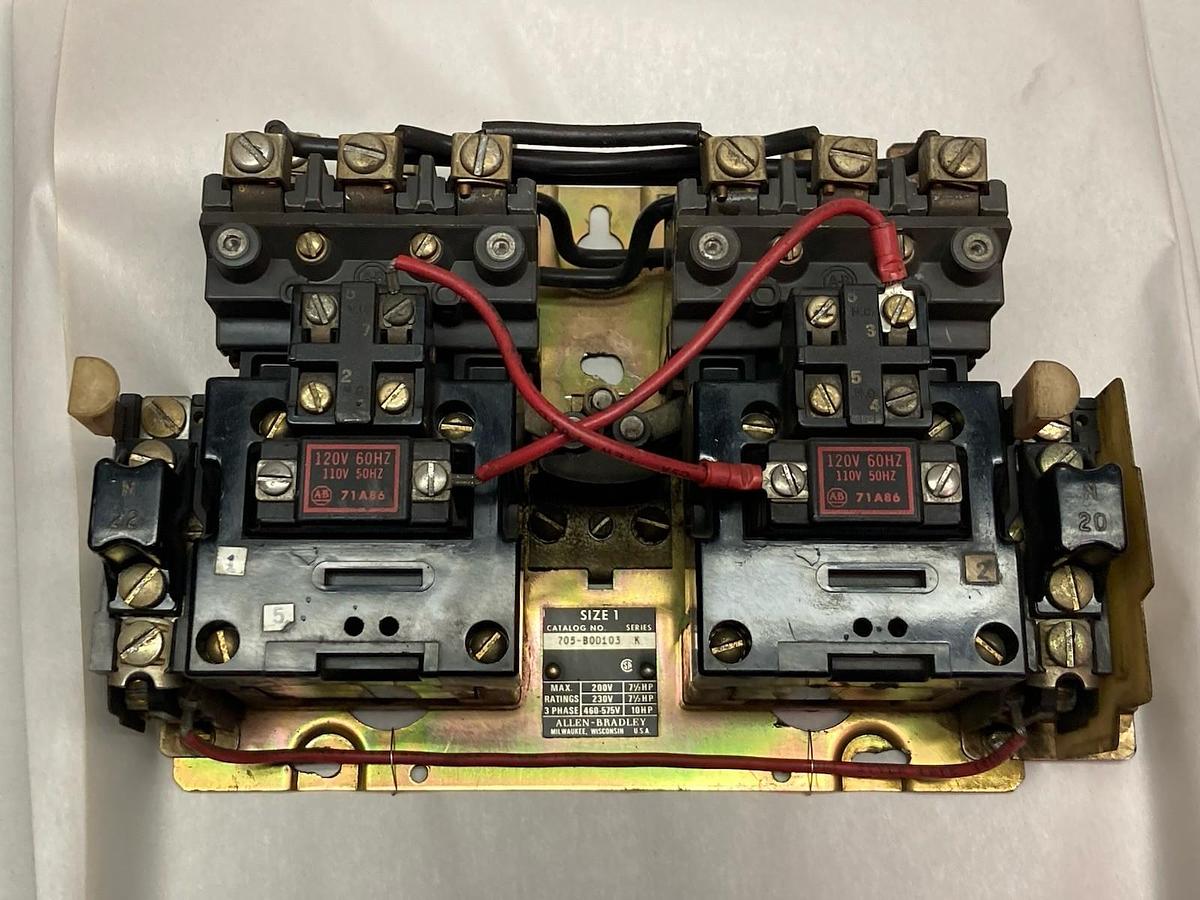 Used Allen Bradley,705-BOD103,Ser K Reversing Motor Starter