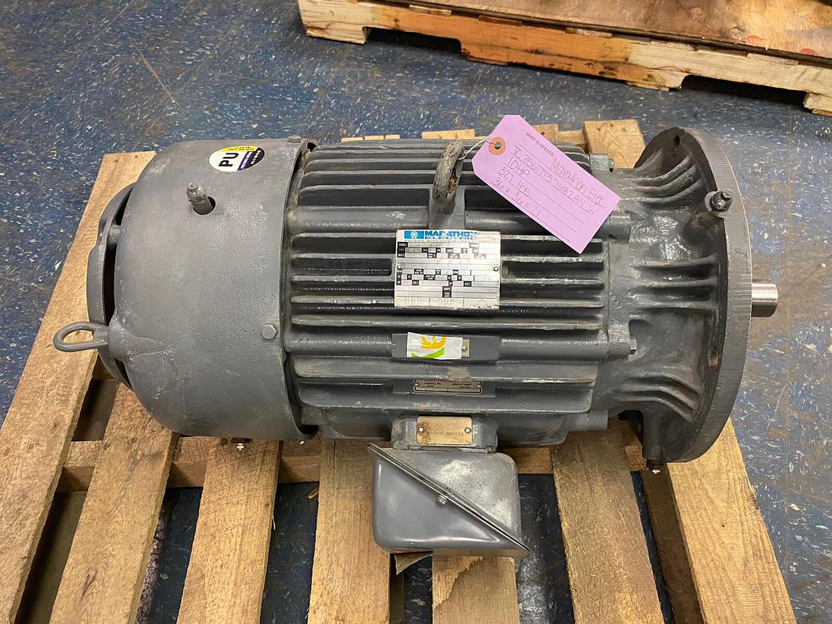 Used MARATHON,TC-256TTF-S7682AN-W, 10HP MOTOR 1155RPM 230/460V 256TDV