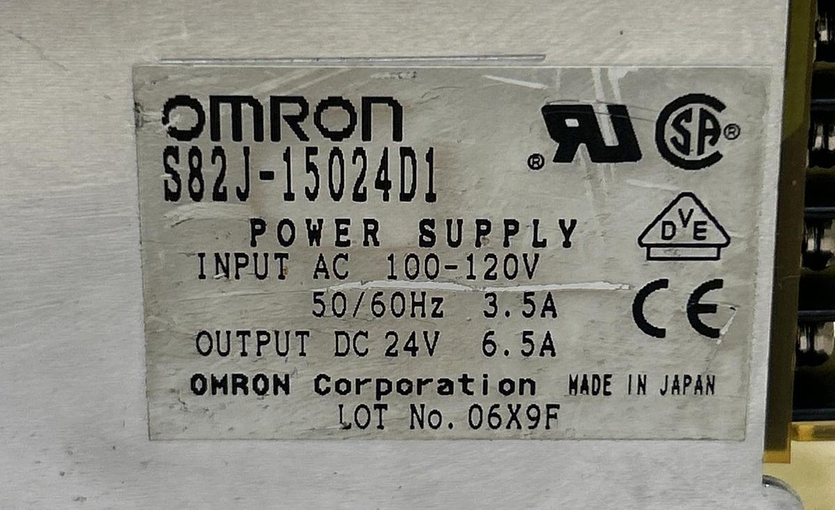 Used OMRON,S82J-15024D1,POWER SUPPLY INPUT 100-120V OUTPUT 24VDC