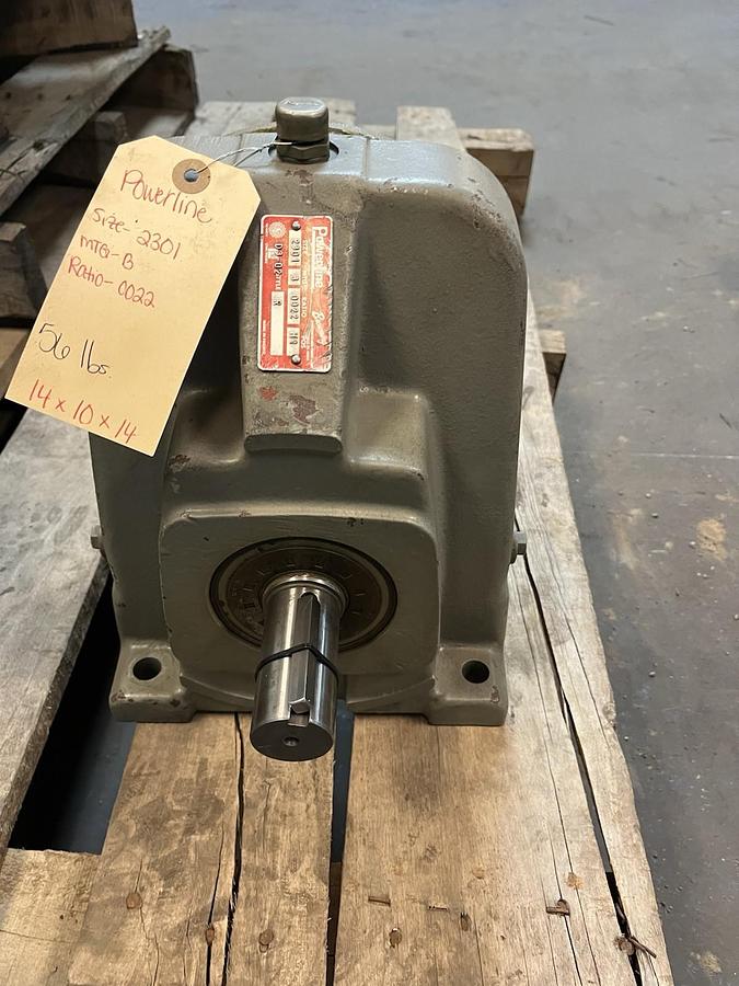 Used BROWNING POWERLINE,2301,GEAR REDUCER RATIO 22