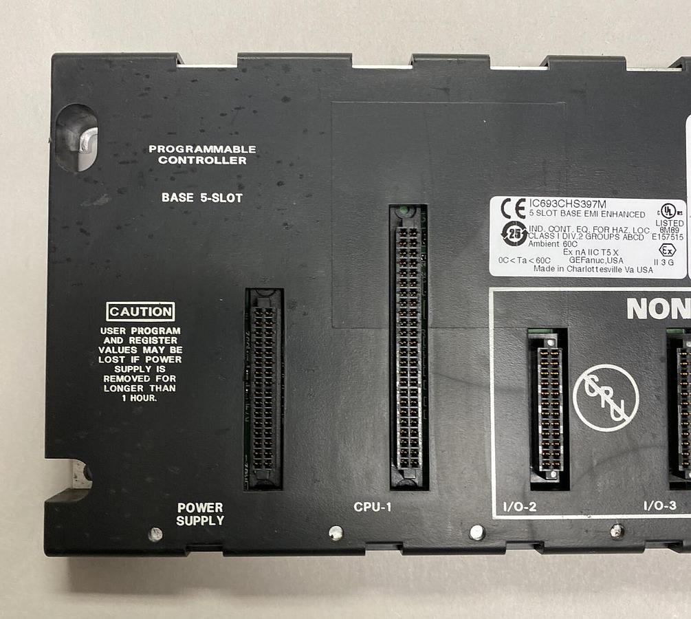 Used GE Fanuc,IC693CHS397M,5 Slot Base