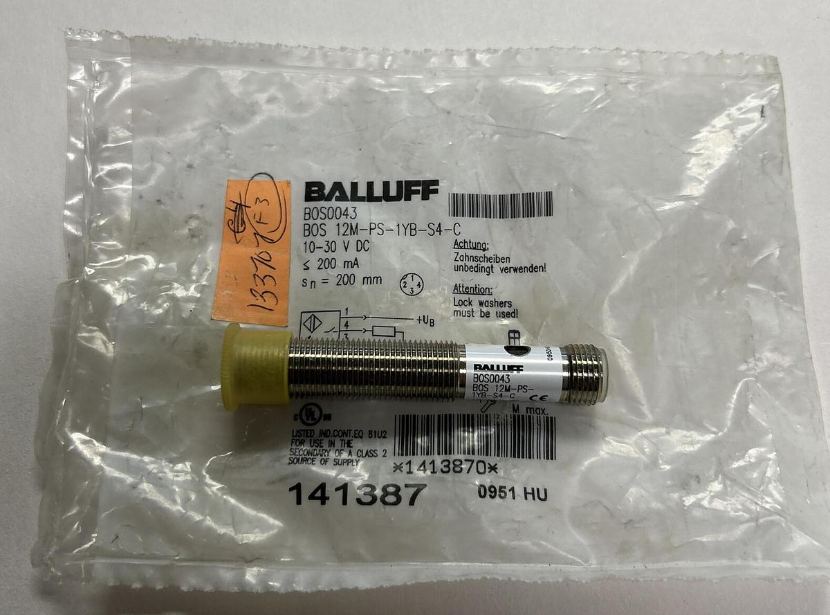 BALLUFF,BOS 12M-PS-1YB-S4-C, PHOTOELECTRIC SENSOR NEW