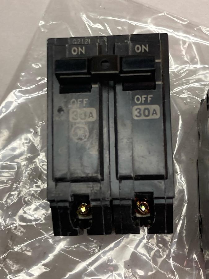 Used General Electric,THQL230,2-Pole Circuit Breaker 120-240V 30A LOT OF 3
