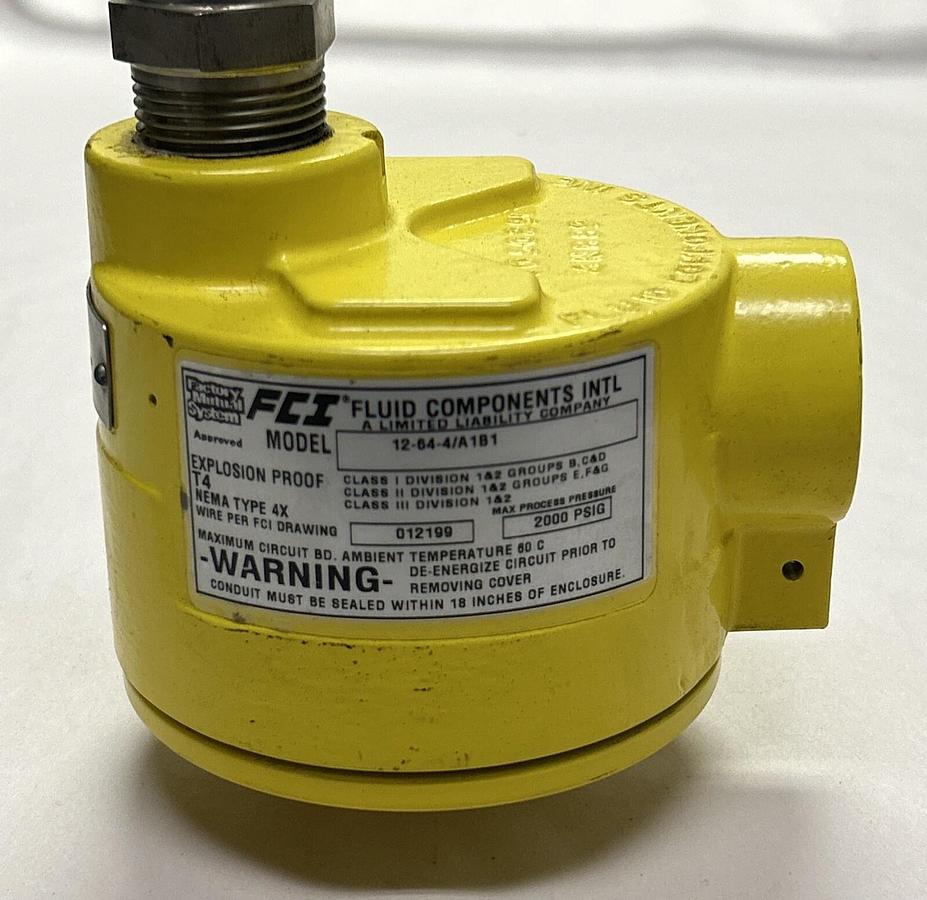 Used FCI,12-64-4/A1B1,EXPLOSION PROOF FLOW METER