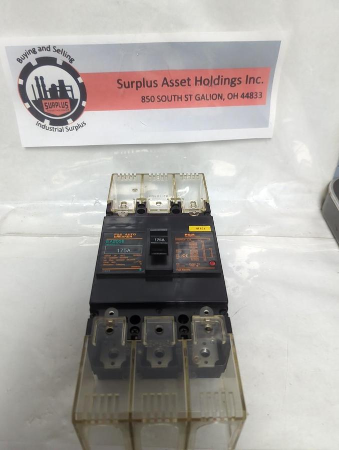 Used FUJI,BB3GEB-175,AUTO CIRCUIT BREAKER 175 AMP 3-POLE EA203B PRE-OWNED