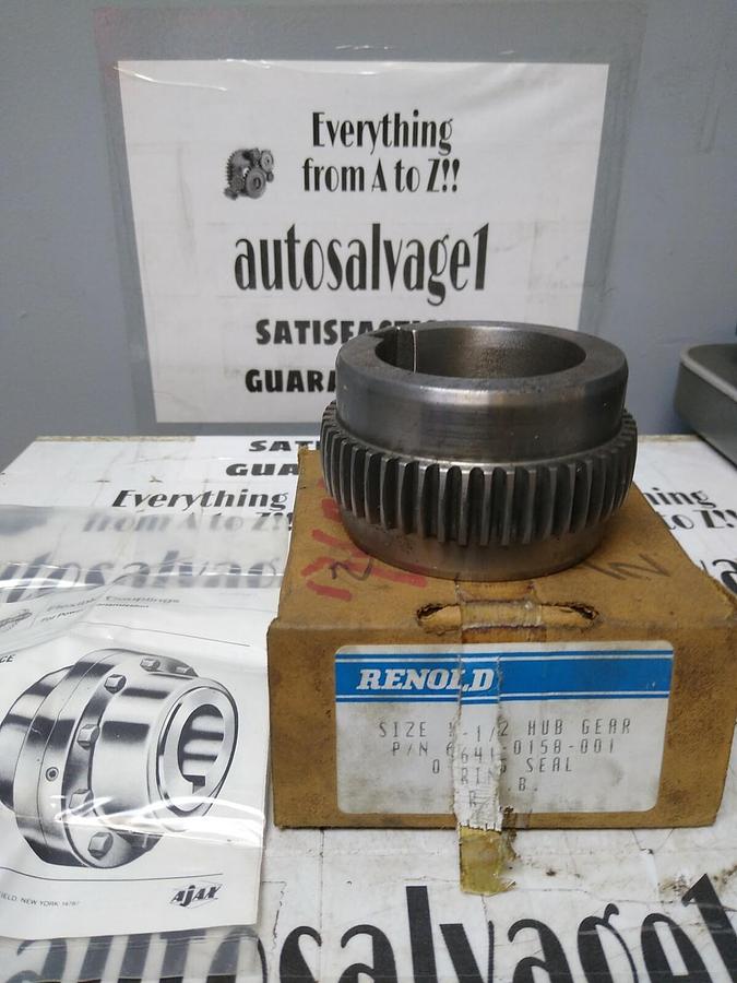 RENOLD,66411-0158-001,SIZE 1-1/2 HUB GEAR AJAX 158