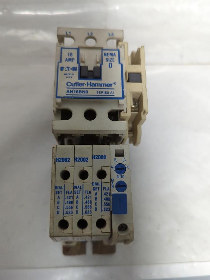 Used CUTLER HAMMER,AN16BN0,SERIES A1 CONTACTOR ASSEMBLY PRE-OWNED