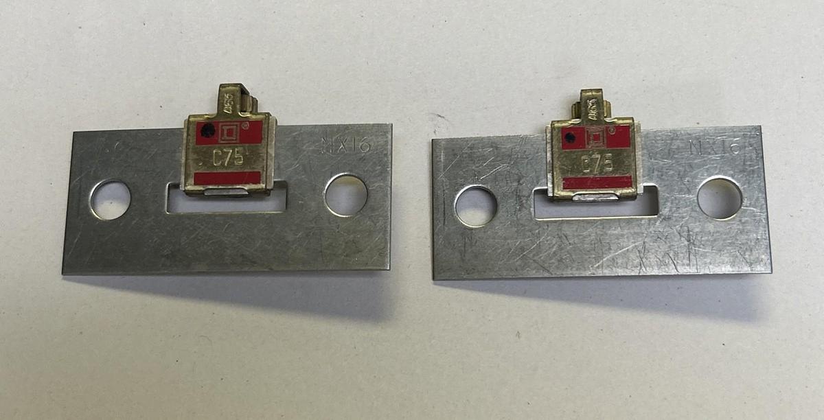 Used SQUARE D,C75,THERMAL OVERLOAD HEATER LOT OF 2