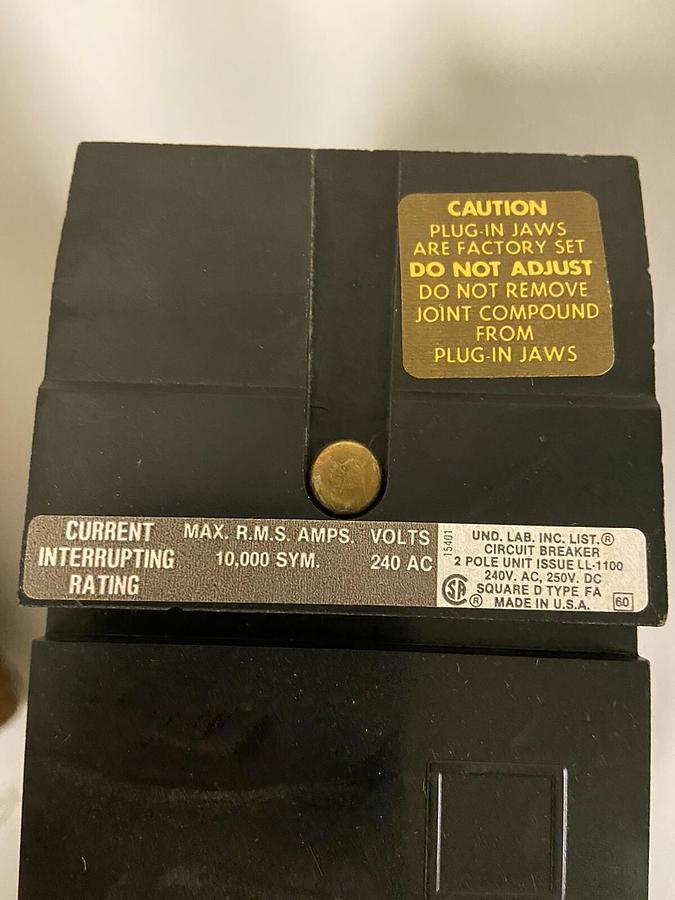 Square D,FA22070BC 70A,I-Line Circuit Breaker 240V 2 Pole