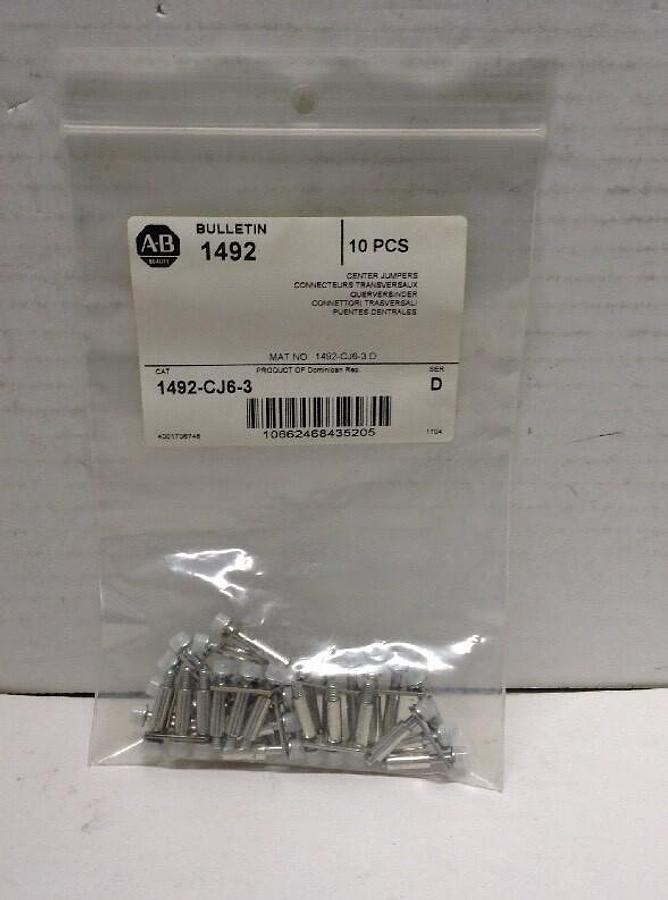 Allen Bradley,1492-CJ6-3,Center Jumpers  Series D Pack of 10
