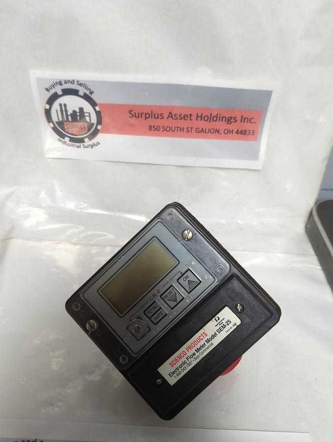 Used SCIENCO,SEM-25,ELECTRIC FLOW MOTOR PRE-OWNED