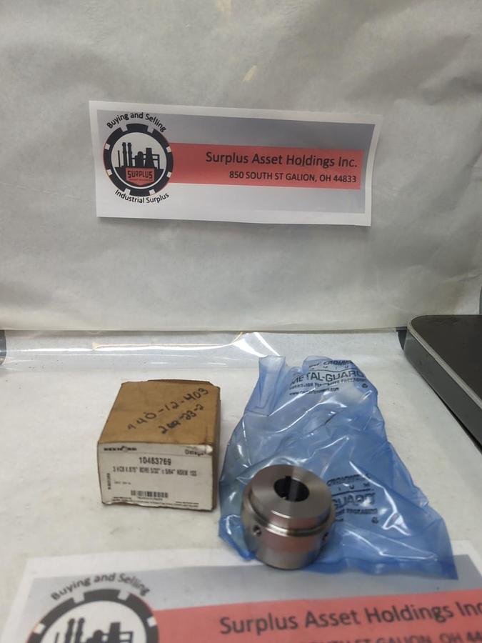 REXNORD,10483769,3HCB HUB 0.875" BORE 5/32" X 5/64" NSKW 1SS NOS