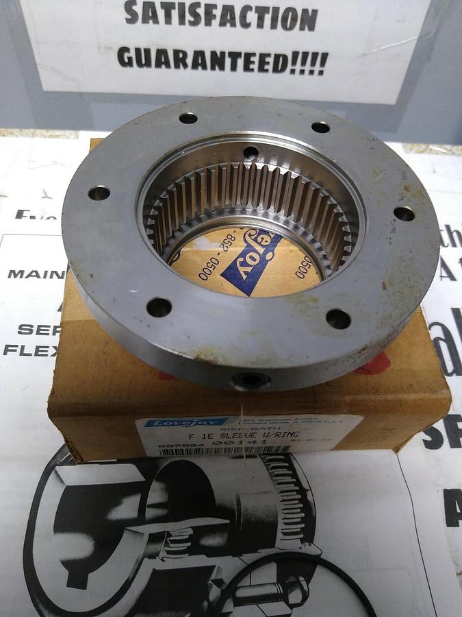 LoveJoy,F-1E,Sier-Bath Sleeve With Ring -Flanged Coupling Sleeve NOS