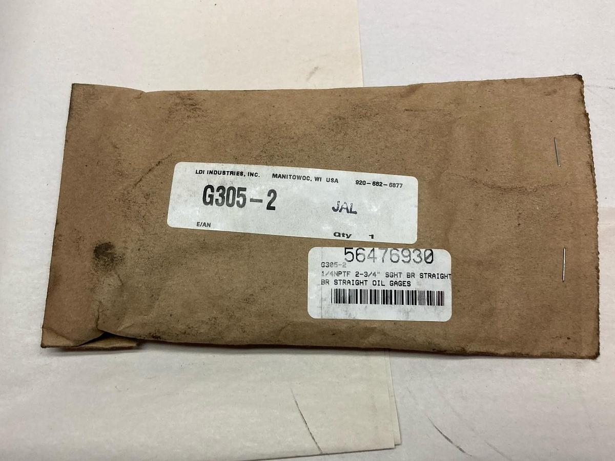 Used LDI Industry,G305-2,Vented Oil Gage Coupler 2-3/4" Square Base